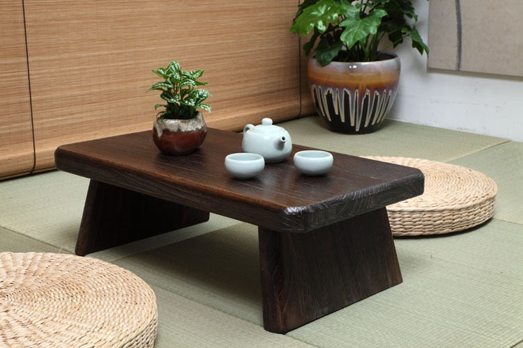 Japanese Antique Tea Table Rectangle 60*35cm Paulownia