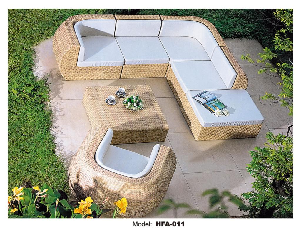 Rattan Outdoor Sofa Set 6 Seat