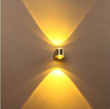 2W led wall light Wall mounted crystal