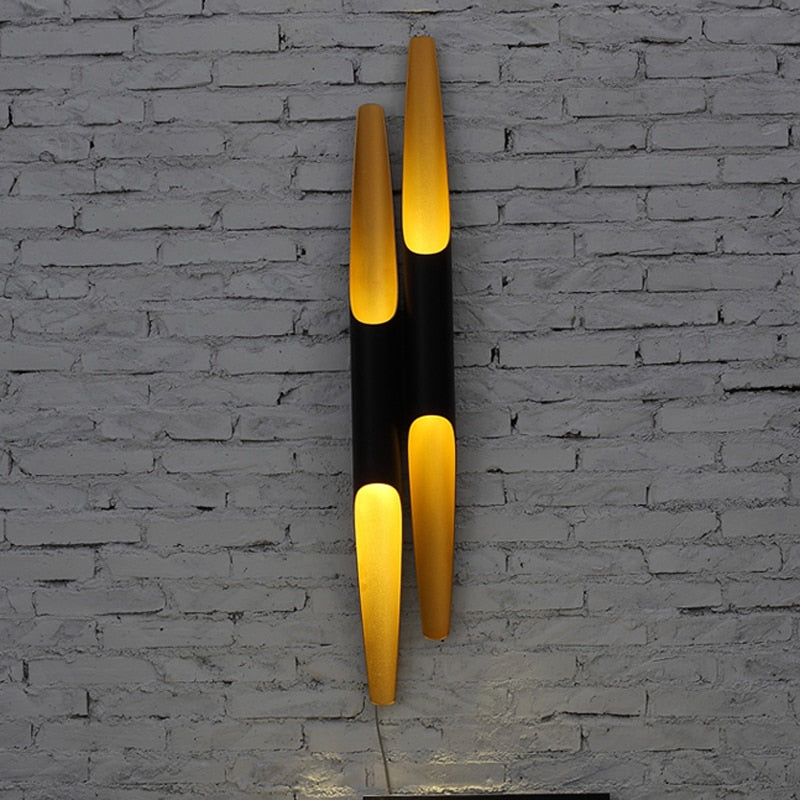 Eusolis E27 Iron Pipe Lamp Cylinder LED Wall
