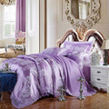 Luxury Silk Bedding Set Embroidery Bed
