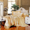Luxury Silk Bedding Set Embroidery Bed
