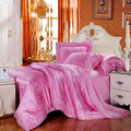 Luxury Silk Bedding Set Embroidery Bed