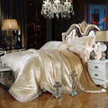 Luxury Silk Bedding Set Embroidery Bed