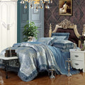 Luxury Silk Bedding Set Embroidery Bed