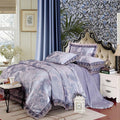 Luxury Silk Bedding Set Embroidery Bed
