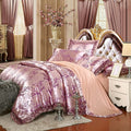 Luxury Silk Bedding Set Embroidery Bed