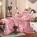 Luxury Silk Bedding Set Embroidery Bed