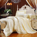 Luxury Silk Bedding Set Embroidery Bed