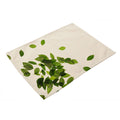 Green Leaves Pattern Cotton Linen Western