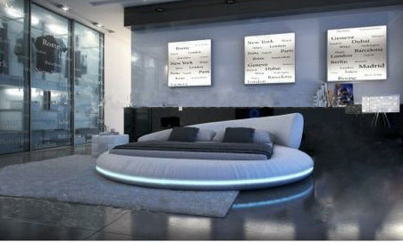 Luxury extra-large size round bed