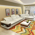 (2 seat 1 arm+lounge)modern bonded leather coner sofa with l shape  #CE-K04