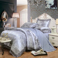 Luxury Silk Bedding Set Embroidery Bed