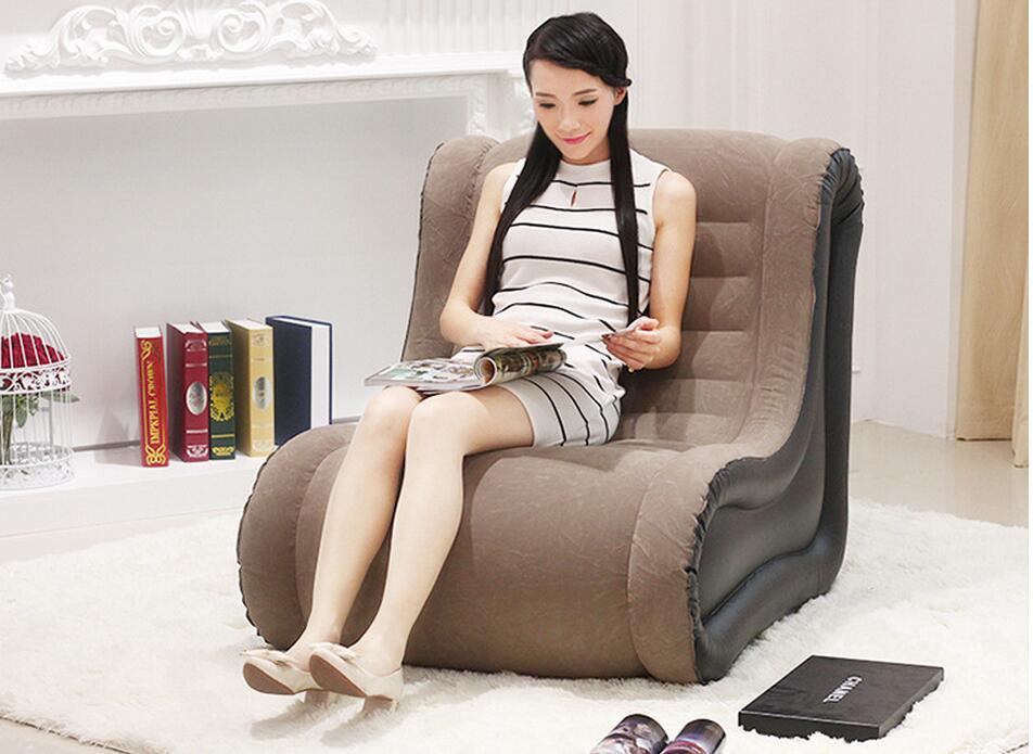 Lazy Sofa Casual Blonde Sofa Bed