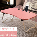 Laptop bed table with simple dormitory lazy desk on bed