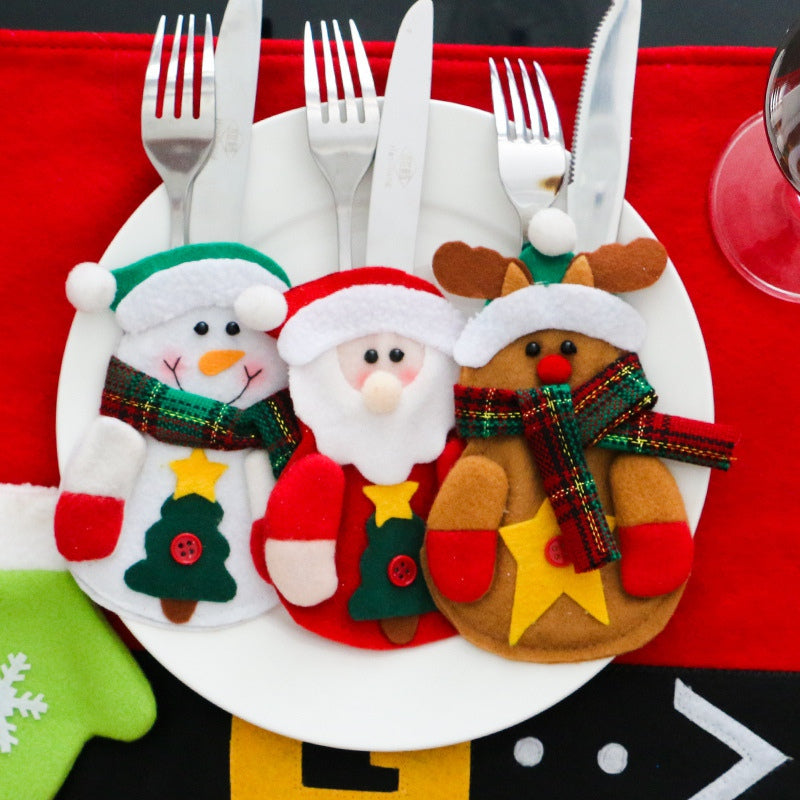 Christmas Decoration Cutlery Suit Holders