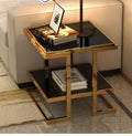 Modern toughened glass small tea table