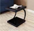 Modern toughened glass small tea table