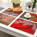 Oil Painting Table Placemat for Kitchen Table