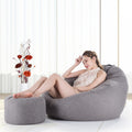 Bean Bag Sofa Cover Lounger Chairs Sofa With Ottoman