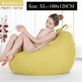 Bean Bag Sofa Cover Chairs Pouf Puff Couch Cotton