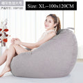 Bean Bag Sofa Cover Chairs Pouf Puff Couch Cotton