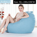 Bean Bag Sofa Cover Chairs Pouf Puff Couch Cotton