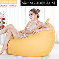Bean Bag Sofa Cover Chairs Pouf Puff Couch Cotton