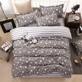 Classic bedding set 5 size grey blue flower bed