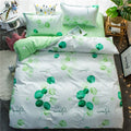 Classic bedding set 5 size grey blue flower bed