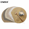ONEUP 4pcs/lot placemats PVC sector Jacquard