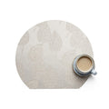 ONEUP 4pcs/lot placemats PVC sector Jacquard