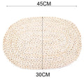 Rattan Placemats Straw Cup Coasters