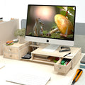 Computer desk monitors add height