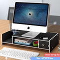 Computer desk monitors add height