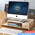 Computer desk monitors add height