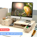 Computer desk monitors add height