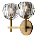 Contemporary indoor lighting small crystal black wall lamp