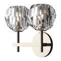 Contemporary indoor lighting small crystal black wall lamp