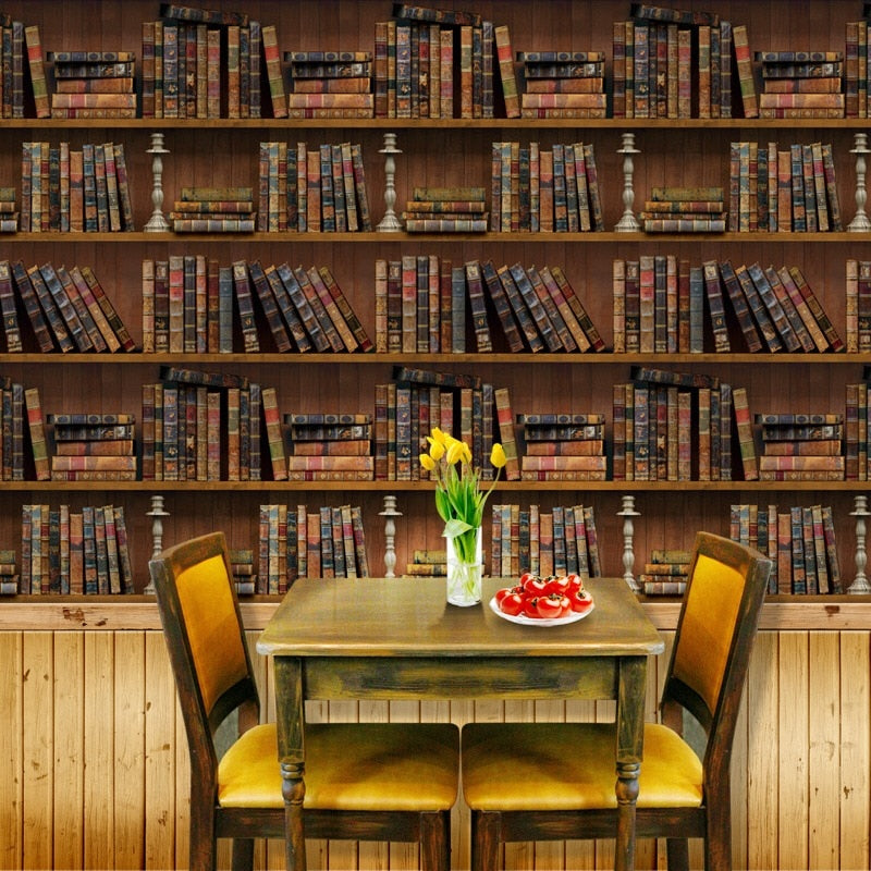 Book effect Vinyl Selfadhesive 3D Wallpaper