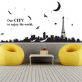City landscape Paris tower Wall Sticker