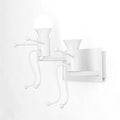 juliyang small child wall light white black fix led
