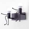 juliyang small child wall light white black fix led