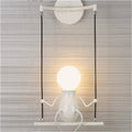 juliyang small child wall light white black fix led