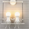 juliyang small child wall light white black fix led