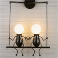 juliyang small child wall light white black fix led