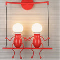 juliyang small child wall light white black fix led