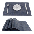 Set of 4 PVC Cross weave Placemats for Dining